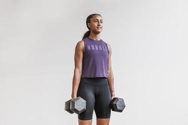 Nobull Muscle Women's Tank Tops Dark Purple | Australia (KZ1730)